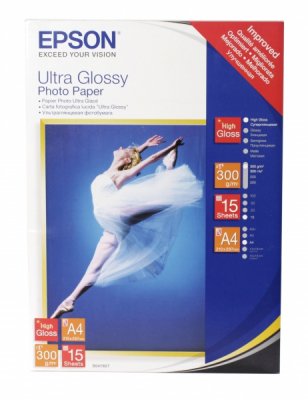  Epson Ultra Glossy Photo Paper A4 (15 ) 300 /  2