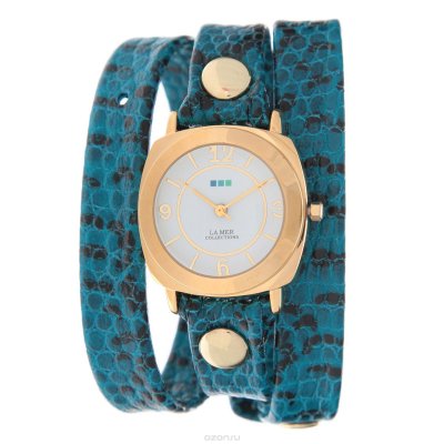    La Mer Collections "Odyssey Aqua Blue Snake". LMODY4002x