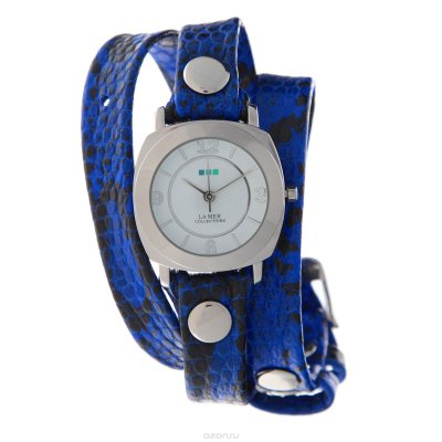    La Mer Collections "Odyssey Electric Blue Snake". LMODY2001x