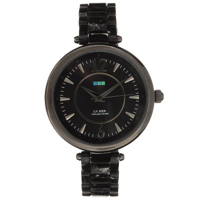    La Mer Collections "Gunmetal Black/Silver Black Dial". LMSICILY006