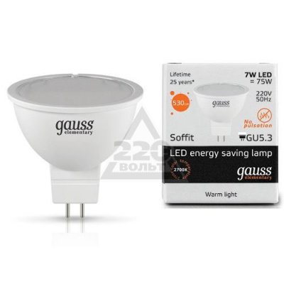  GAUSS LED Elementary A 60 10 W E 27 2700 K 23210