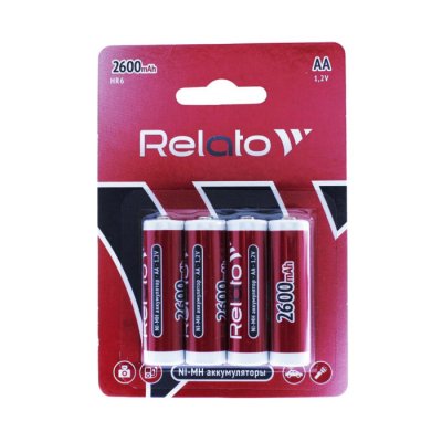  AA - Relato HR6 AA2600 Ni-MH 2600 mAh (4 )