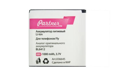  Fly IQ434 Era Nano 5 BL6412 Partner 1000mAh  036645