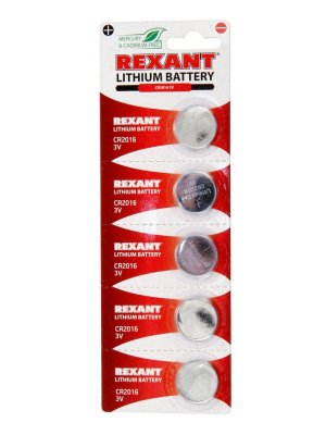  CR2016 - Rexant 3V 80 mAh 30-1106 (5 )