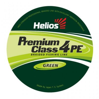   Helios Premium Class 4 PE Braid 0.18mm 92m Green HS-4PFG-18/92 G