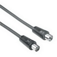  Antenna Cable Coaxial Male Plug - Coaxial Female Jack, 1 m, 75 dB