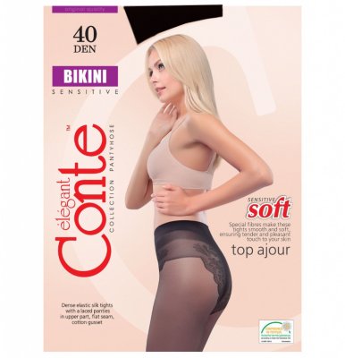  Conte Bikini  4  40 Den Nero