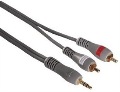  Hama 2RCA  3.5mm Audio Connecting Cable 2 RCA Male Plugs - 3.5 mm Male Plug Stereo, 2 m