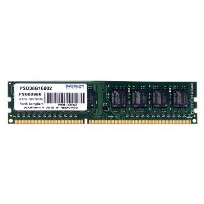   DDR3 8Gb Patriot PSD38G16002 RTL PC3-12800 CL11 DIMM 240-pin