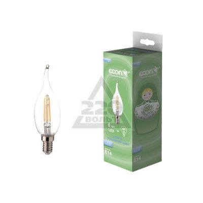   ECON LED CNT 6  E14 4200K B35 FIL