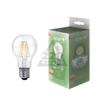   ECON LED A 9  E27 2700K A60 FIL