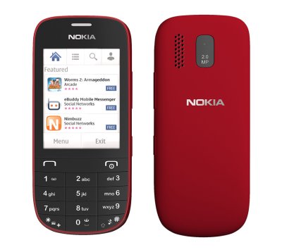   Nokia 203 RM -832 Asha Dark Red