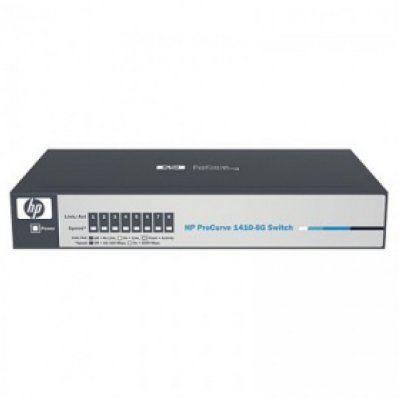 HP J9559A   V1410-8G Switch (Unmanaged, 8*10/100/1000, QoS, fanless, desktop)