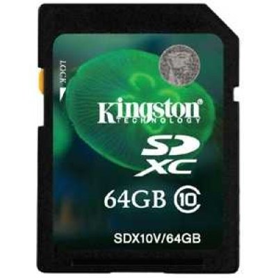   SecureDigital SecureDigital 64Gb Kingston Class10 (SDX10V / 64GB)