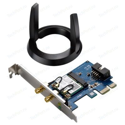 Wi-Fi  ASUS PCE-AC55BT PCI-E Adapter AC1200 Bluetooth 4.0, 2x ext Antenna