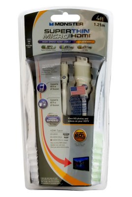  HDMI- micro HDMI Monster Digital Life SuperThin, 0,5 