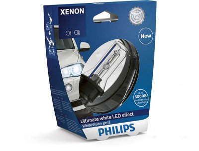   PHILIPS D1S Xenon WhiteVision gen2 5000K 85V 35W, 1 , 85415WHV2S1