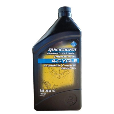    QUICKSILVER 4-cycle 25W40 synthetic blend oil, 1 . (4- )