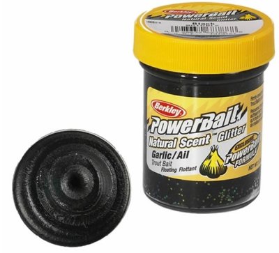   Berkley NATURAL SCENT TROUT BAIT 50gr GARLIC BLACK ( )