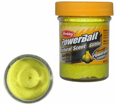   Berkley NATURAL SCENT TROUT BAIT 50gr GARLIC SUNSHINE YELLOW (-)