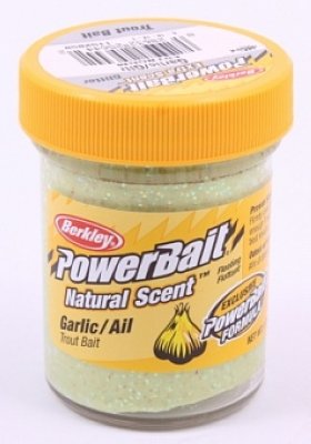   Berkley NATURAL SCENT TROUT BAIT 50gr GARLIC GLITTER (  )