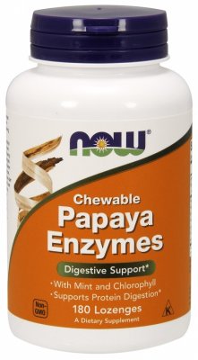    NOW FOOD NOW Papaya Enzyme Chewable / 180 tabs