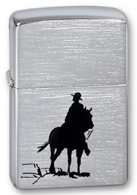  ZIPPO Bronco Cowboy Brushed Chrome, , 