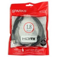  miniHDMI - HDMI 19M/19M 1.8 , V1.4, SPARKS NICKEL, High speed with Ethernet, [SN1043]