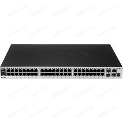  D-link DES-3552 48xUTP 10/100, 2  UTP Gigabit, 2xCombo UTP/SFP Gigabit, xStack, L2+, 19"