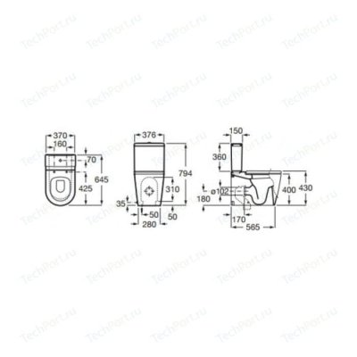    Roca Inspira round/square 341520000