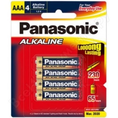  Panasonic AAA 4  LR03 Alkaline 1.5  5410853056560