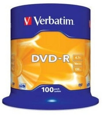   DVD+R Verbatim 4,7Gb 16x CakeBox (43551) 100 