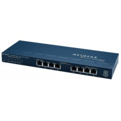  NETGEAR (GS108T-100EUS) 8-port ProSafe Gigabit Smart Switch (8UTP 10/100/1000Mbps)