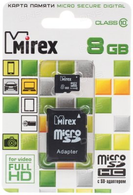   Mirex microSDHC 8  [13613-AD10SD08]