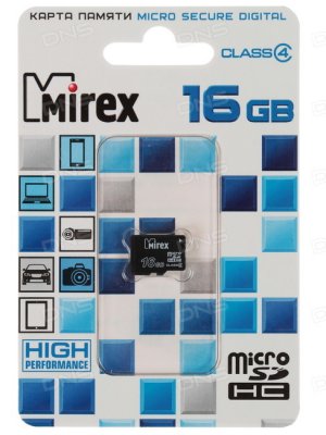   Mirex microSDHC 16  [13612-MCROSD16]