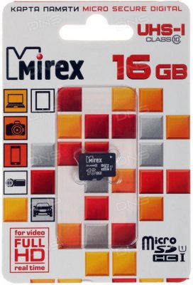   Mirex microSDHC 16  [13612-MCSUHS16]