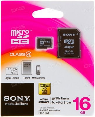   Sony microSDHC 16  [SR16A4T]