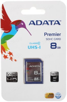   ADATA SDHC 8  [ASDH8GUICL10-R]