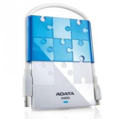   ADATA (AHV610-1TU3-CWHBL) DashDrive HV610 White&Blue USB3.0 Portable 2.5" HDD 1Tb EXT (