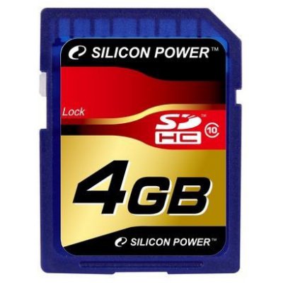   SD 4Gb Silicon Power (SP004GBSDH010V10) Class 10 SDHC