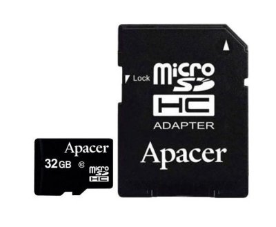   32Gb - Apacer - Micro Secure Digital HC Class 10 AP32GMCSH10-R    SD (