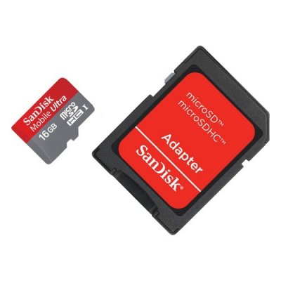 (SDSDQU-016G-U46A)   SanDisk,  microSDHC 16 , Mobile Ultra  10,  