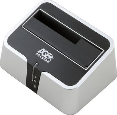 -  HDD 2.5"+3,5" AgeStar 3UBT2 USB3.0, SATA + eSATA, Silver-Black