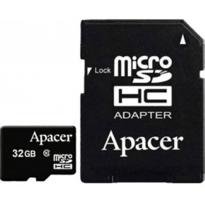   Apacer (microSDHC-32Gb Class4 + microSD--)SD Adapter)microSecureDigital High Capacity M