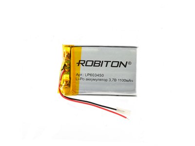  LP603450 - Robiton 3.7V 1100mAh PK1 LP1100-603450 14692