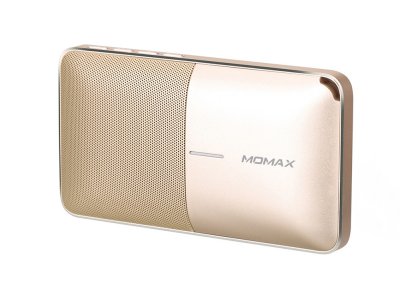   Momax Zonic Speaker + Powerbank 6000mAh BST3 Gold