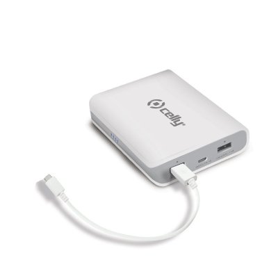   Celly Power Bank 8000mAh 2.1A White PB8000WH