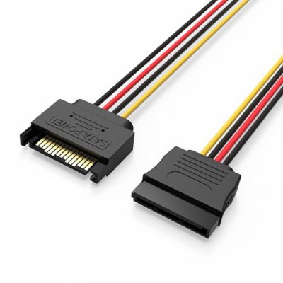   Vention SATA 15 pin M/SATA 15 pin F Black 0.5m KDABY