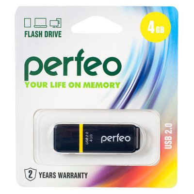  4Gb - Perfeo C01 Black PF-C01B004