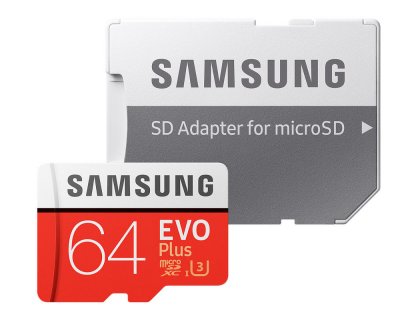   64Gb - Samsung - Micro Secure Digital HC EVO Plus UHS-I Class 10 SAM-MB-MC64GARU  